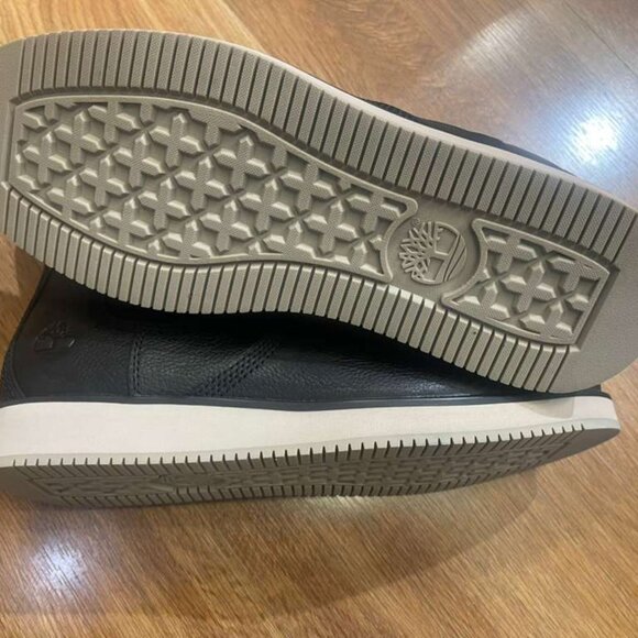 TIMBERLAND MENS REDWOOD EDGE MID LACE CHELSEA BOOT BLACK FULL GRAIN A6CVE-W02 - Picture 7 of 8